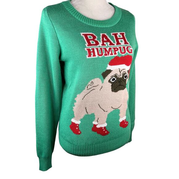 Tipsy Elves Bah Humpug Ugly Christmas Sweater M Medium - Picture 10 of 10